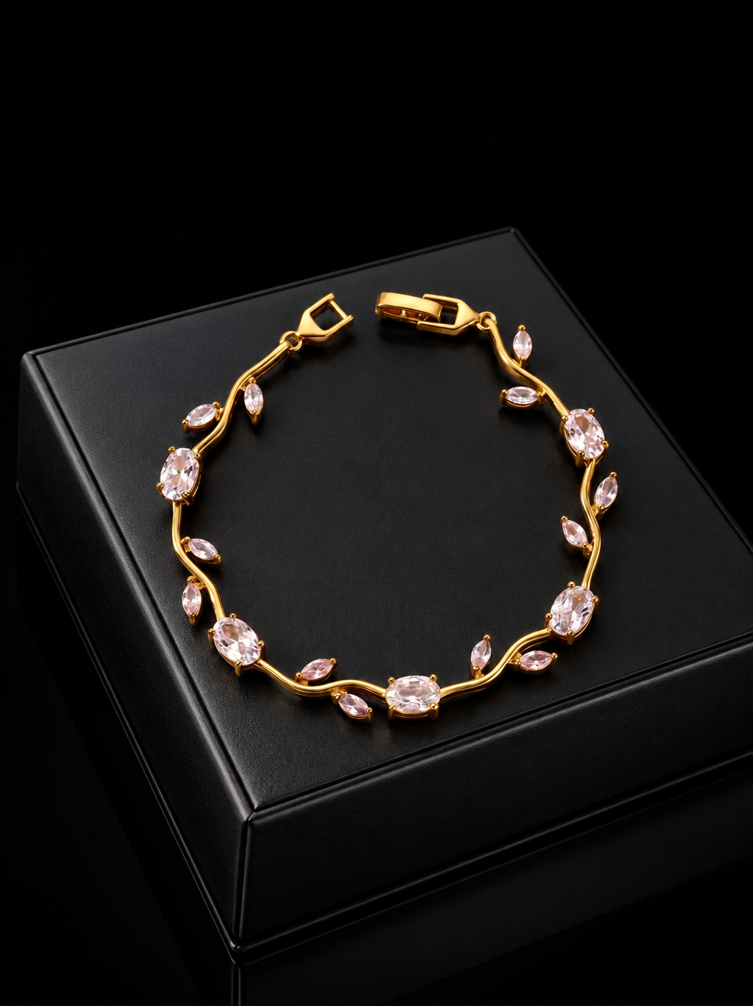 Tulip Flower Leaf Bracelet