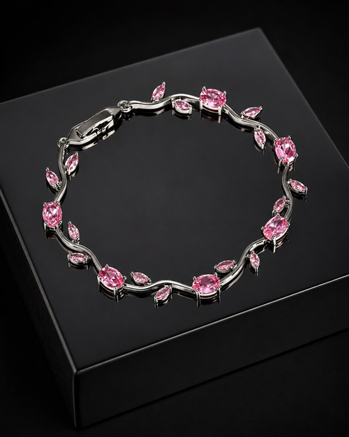 Tulip Flower Leaf Bracelet